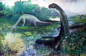 Early imagining of Brontosaurus